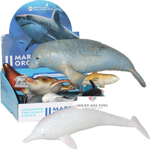 Deniz Aslanı Pvc 20 Cm Esnek Yumuşak Bükülebilir Deniz Hayvanları Fok 20 Cm