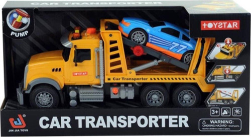 Can-Em Araba Taşıyıcı Sarı 40 Cm Damperli Kamyon Car Transporter