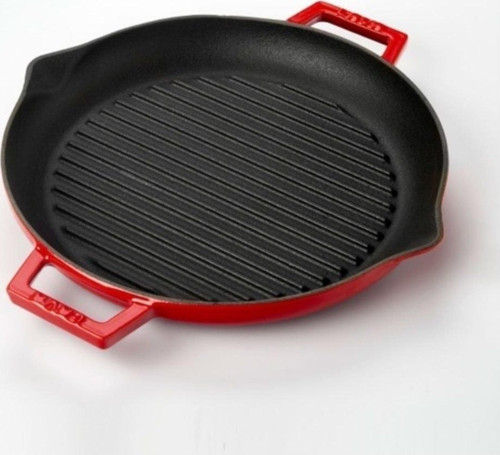 Yuvarlak Grill Tava Çap 30 Cm Kırmızı