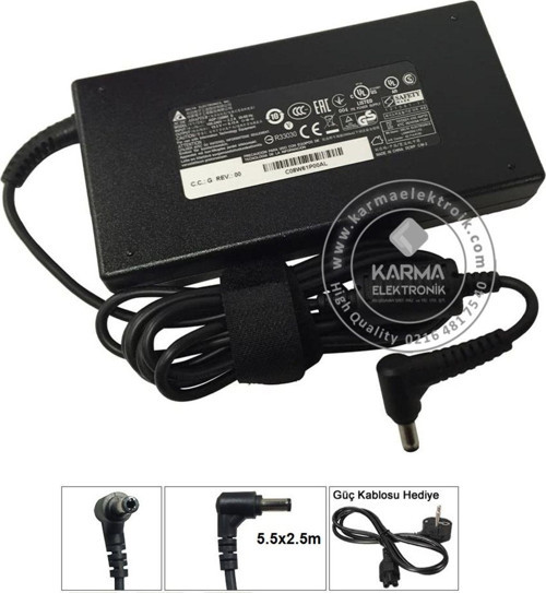 Asus N580VD-DM058T, N580VD-DM158T Notebook Adaptörü, Şarj Aleti Cihazı 120W (Orijinal Üretici)