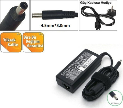 Dell Latitude P129G (3410) Notebook Adaptörü, Şarj Aleti Cihazı 65W Uyumlu