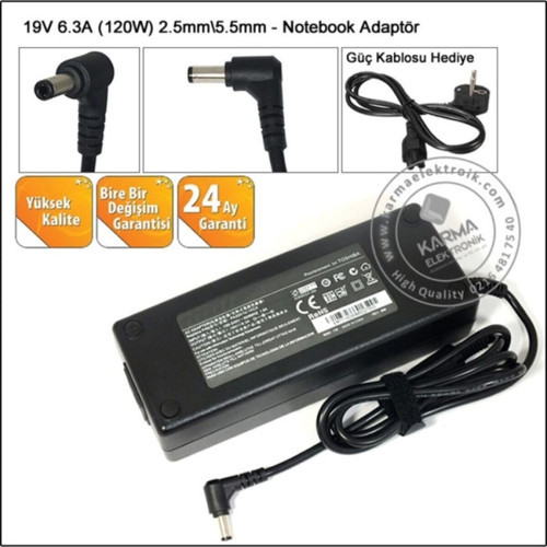 Monster Abra A5 V15.8.2, A5 V15.8.3 Notebook Adaptör, Şarj Aleti Cihazı 120W