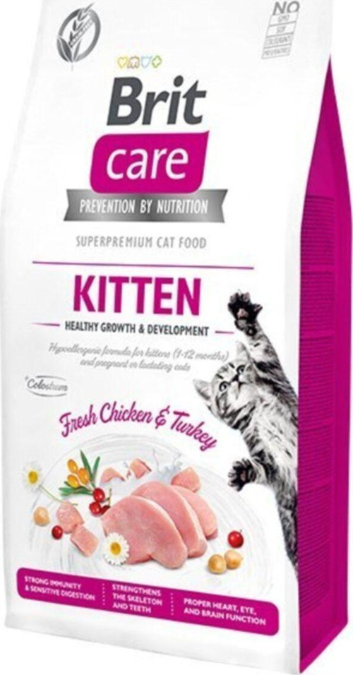 Brit Care Hipoalerjenik Kitten Tahılsız Tavuk Ve Hindili Yavru Kedi Maması 7 Kg