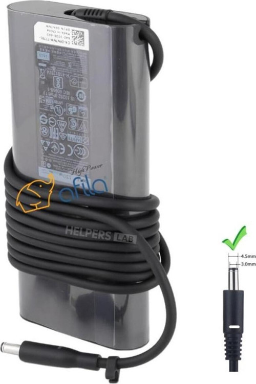 / Dell 19.5V 6.67A 130W 4.5mm\3.0mm Adaptör, Şarj Cihazı (6.7A, 7.1A Uyumlu)