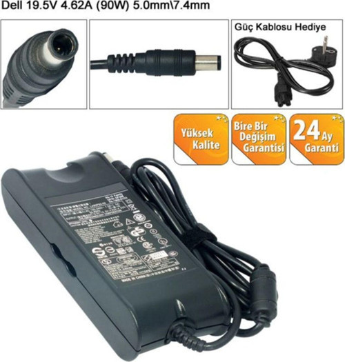 Latitude D630 D630 Xfr D630c D631 Şarj Adaptörü (19.5v 4.62a 90w - 7.4*5.5mm)