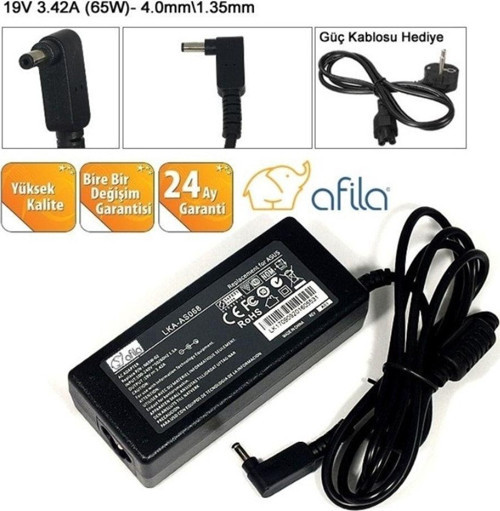 ZenBook UX410UA Adaptör, Şarj Cihazı 65W (4.0*1.35mm)