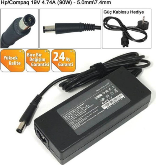 TH-TH-Hp Pavilion DV6-1000, DV6-2000, DV6-1205ET, DV6-1210ET Adaptör Şarj Aleti Şarj Cihazı (90W)