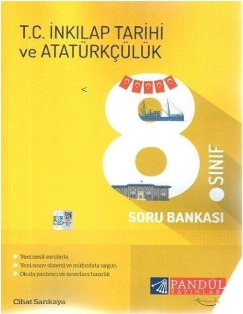 8. Sınıf İnkılap Tarihi ve Atatürkçülük Soru Bankası Pandül Yayınları