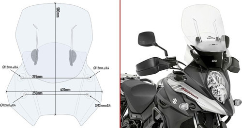 AF3112 SUZUKI DL 650 V-STROM (17-20) Rüzgar Siperlik