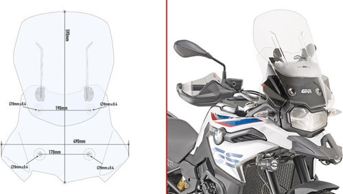 AF5127 BMW F 750 GS - F 850 GS (18-19) Rüzgar Siperlik
