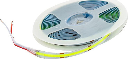 Yeşil 5 Metre 12V Cob Şerit Led Strıp 200 Led 3000K Fosforlu