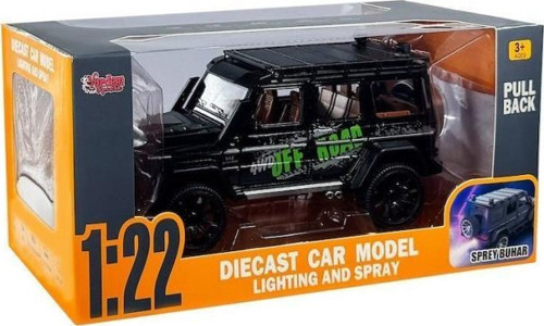 Hcl-801P Çek Bırak 1:22 Sesli Ve Işıklı Buhar Çıkartan Metal Jeep -Vardem