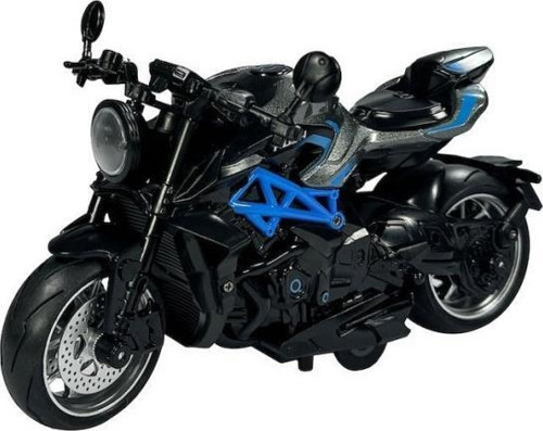 My66-M2242 Çek Bırak 1:10 Die-Cast Işıklı Ve Sesli Metal Motosiklet -Vardem