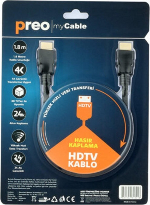 My Cable Mc24 1.8M Hdmı Kablo