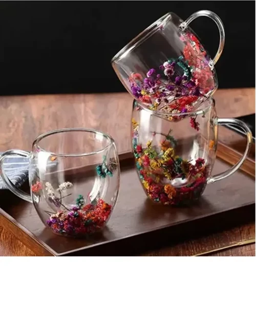 350 Ml Büyük Cidarlı Çiçekli Bardak 1 Adet Royaleks-1384