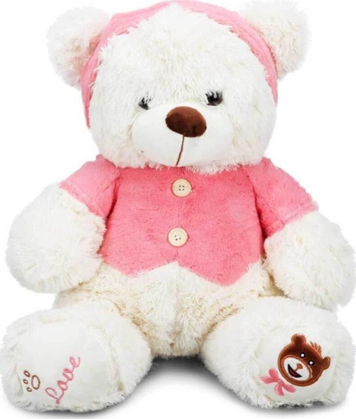01014 Puffy Friends T-Shirtlü Sevimli Peluş Ayı 43 Cm
