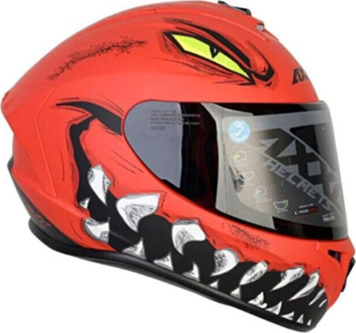 Draken Forza A5 Matt Red Full Face Motosiklet Kaskı
