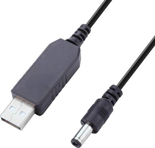 Usb To Dc 5.5*2.5 Mm Uçlu 9 Volt 1 Amper 5 Voltu-9 Volta Çevirici Adaptör