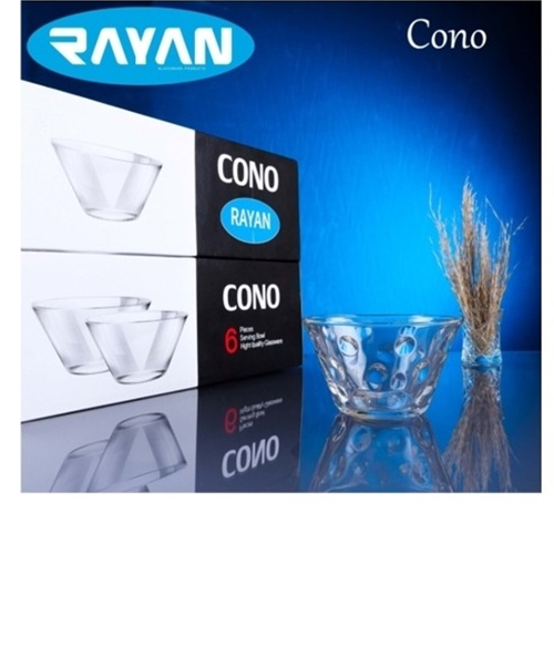 Cono Maria 6'Lı Büyük Cam Kase Royaleks-69816