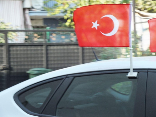 Flamalı Araç Konvoy Türk Bayrağı 30 X 45 - 10 Adet