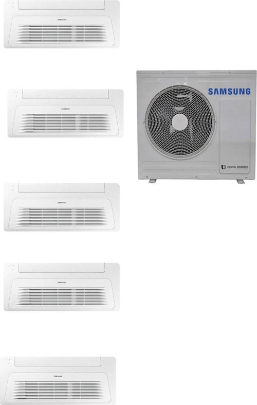 Wind Free Multi Tek Yön Kaset 1+5 Sistem (Aj100Txj5Kh/Ea) 9+9+9+9+18 Btu İç 10 Kw Dış Ünite