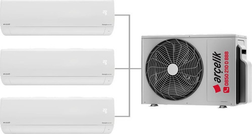 Multi Sistem Duvar Tipi 3+1 İnverter 12+12+24 30000Btu Klima Zm30105-121224