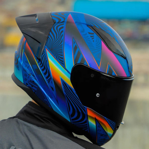 Rapid 2 Optik Race Full Face Motosiklet Kaskı Yarış Spoiler + Şeffaf + Siyah Vizörlü