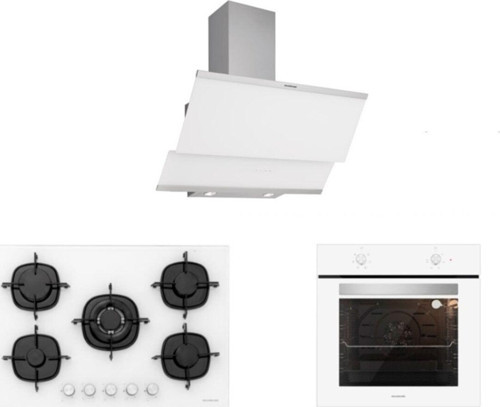 Beyaz Cam Ankastre Set 5 Yıl Garanti 3420 (Classy 60+Cs5365W01+Bo6501W01)