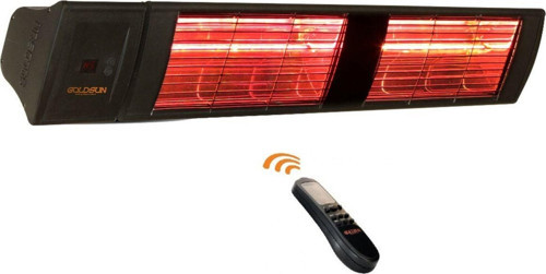 Supra Plus 4000 Watt GSS40PLG Düşük Işık Kumandalı Suya Dayanıklı Elektrikli İnfrared Isıtıcı-Siyah