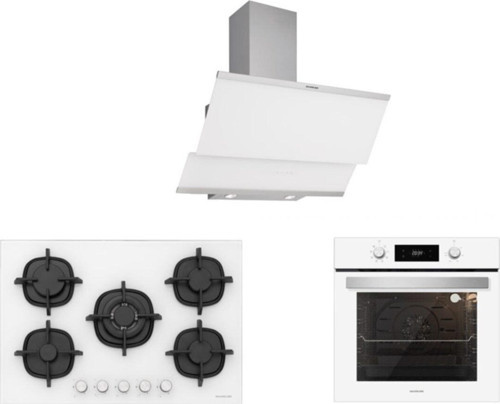 Beyaz Cam Ankastre Set 5 Yıl Garanti (3420 Classy 60+Cs5364W01+Bo6504W01)