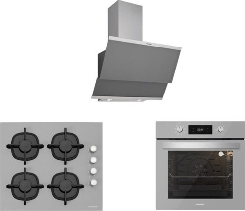 Gri Cam Ankastre Set (3420 Classy 60+Cs5343S01+Bo6504S01)
