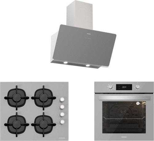 Gri Cam Ankastre Set (3457 Soho 60+Cs5343S01+Bo6504S01)