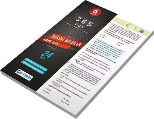 Gezegen Yayınları 6.Sınıf Yeni Sosyal Bilgiler Çek Kopar Yaprak Test