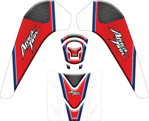 Tank Pad 002 Kırmızı-beyaz-mavi Honda Afrıca Twın