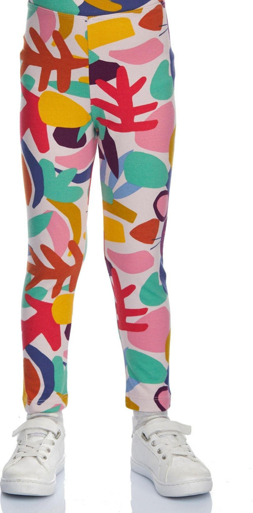 Cutouts Foliage Kız Çocuk Yazlık Desenli Tayt