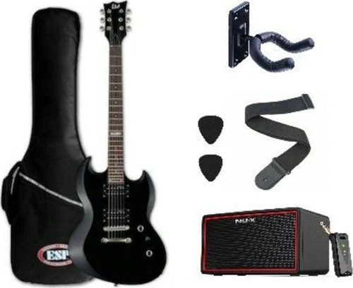 Ltd Viper 10 Kit Siyah Elektro Gitar Set