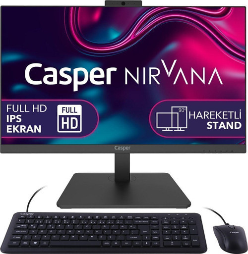Nirvana A60.5700-Df00X-V Ryzen 7-5700U 32Gb Ram 1Tb Nvme Ssd Gen4 Freedos All In One