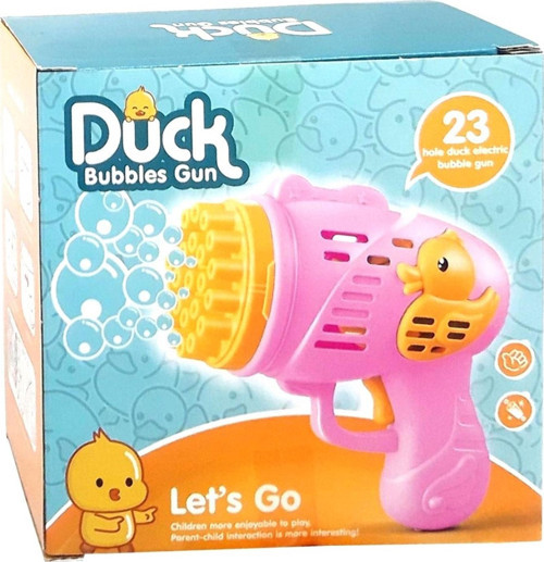 Pembe Renk Duck Pilli Köpük Tabancası 23 Çıkış Bölümlü