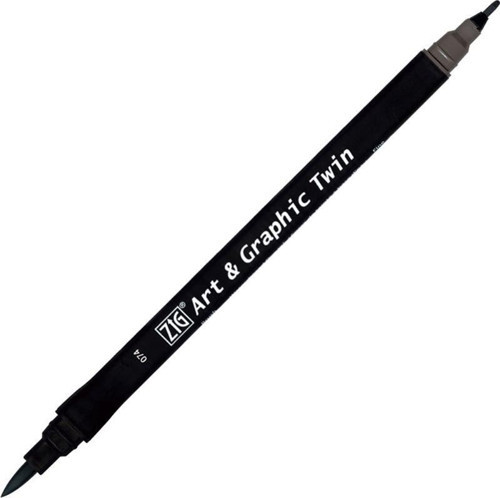 ZIG ART-GRAPHIC TWIN TUT-80 074 DARK GRAY - (6 Adet)