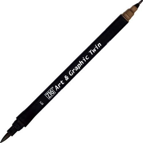 ZIG ART-GRAPHIC TWIN TUT-80 071 MID BROWN - (6 Adet)