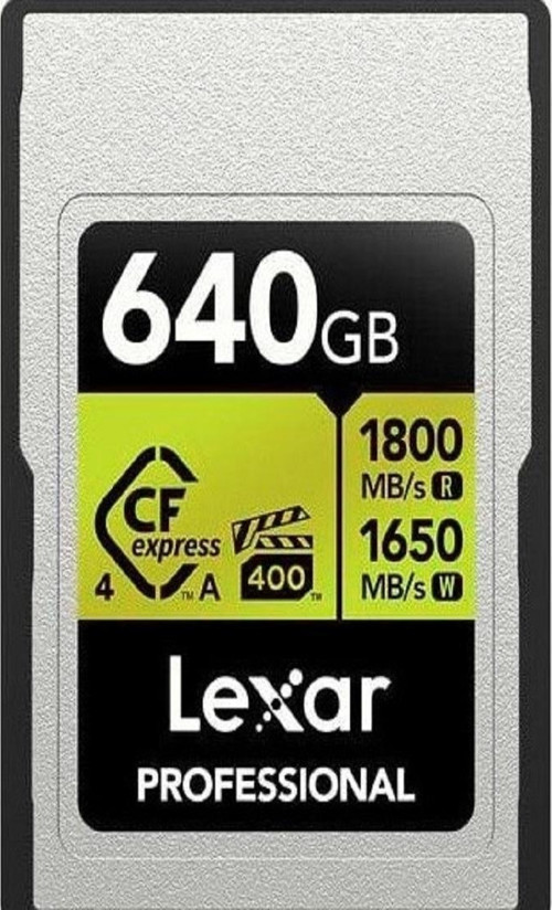 Lexar 640GB Professional Gold CFexpress 4.0 Type A Hafıza Kartı 2