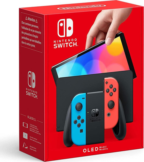 Switch Oled Oyun Konsol (Distribütör Garantili) Pal Kırmızı Mavi