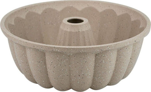 Granit Döküm Kek Kalıbı Sık Dilimli Vizon 26 Cm