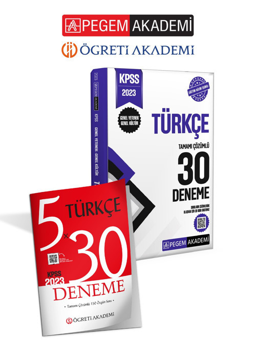 PEGEM AKADEMİ + ÖĞRETİ AKADEMİ GY. GK. Türkçe 35 Deneme Seti (2.Çeşit)