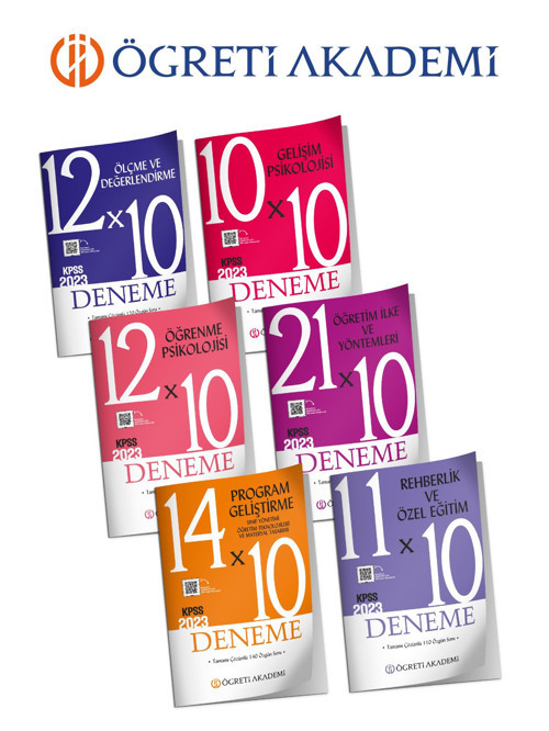 ÖĞRETİ AKADEMİ Eğitim Bilimleri 60 Deneme Seti (6.Çeşit)
