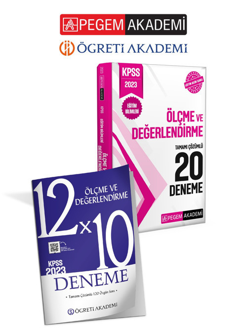 PEGEM AKADEMİ + ÖĞRETİ AKADEMİ Ölçme ve Değerlendirme 30 Deneme Seti (2.Çeşit)