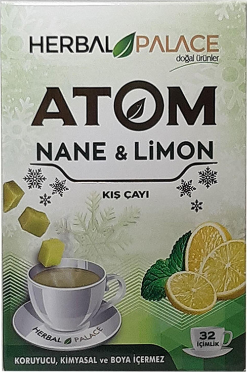 Organik Atom Çayı Nane Limon Doğal Lezzet 150 Gr