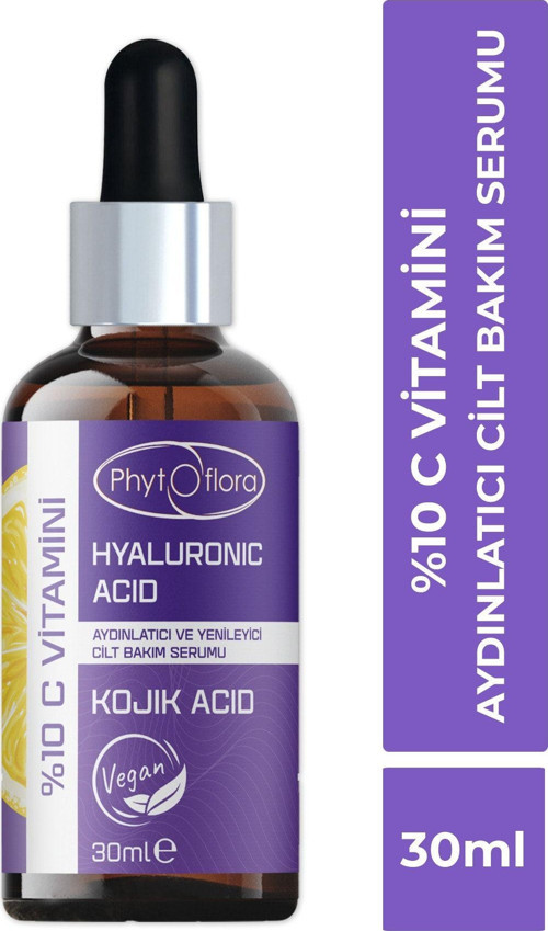 %10 C Vitamini Aydınlatmaya Yardımcı Serum (Vitamin C Hyaluronic Acid) 30 Ml