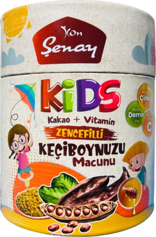 Kids Zencefilli Keçiboynuzu Macunu ( Kakao + Vitamin ) 240 G