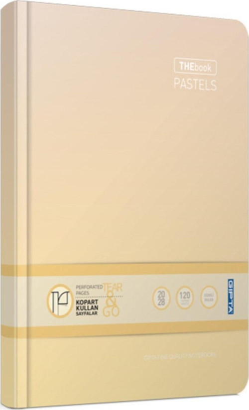 3-3316000-2011 Thebook Pastels Sert Kapak Kareli Defter 160 Yaprak 14X20 Cm